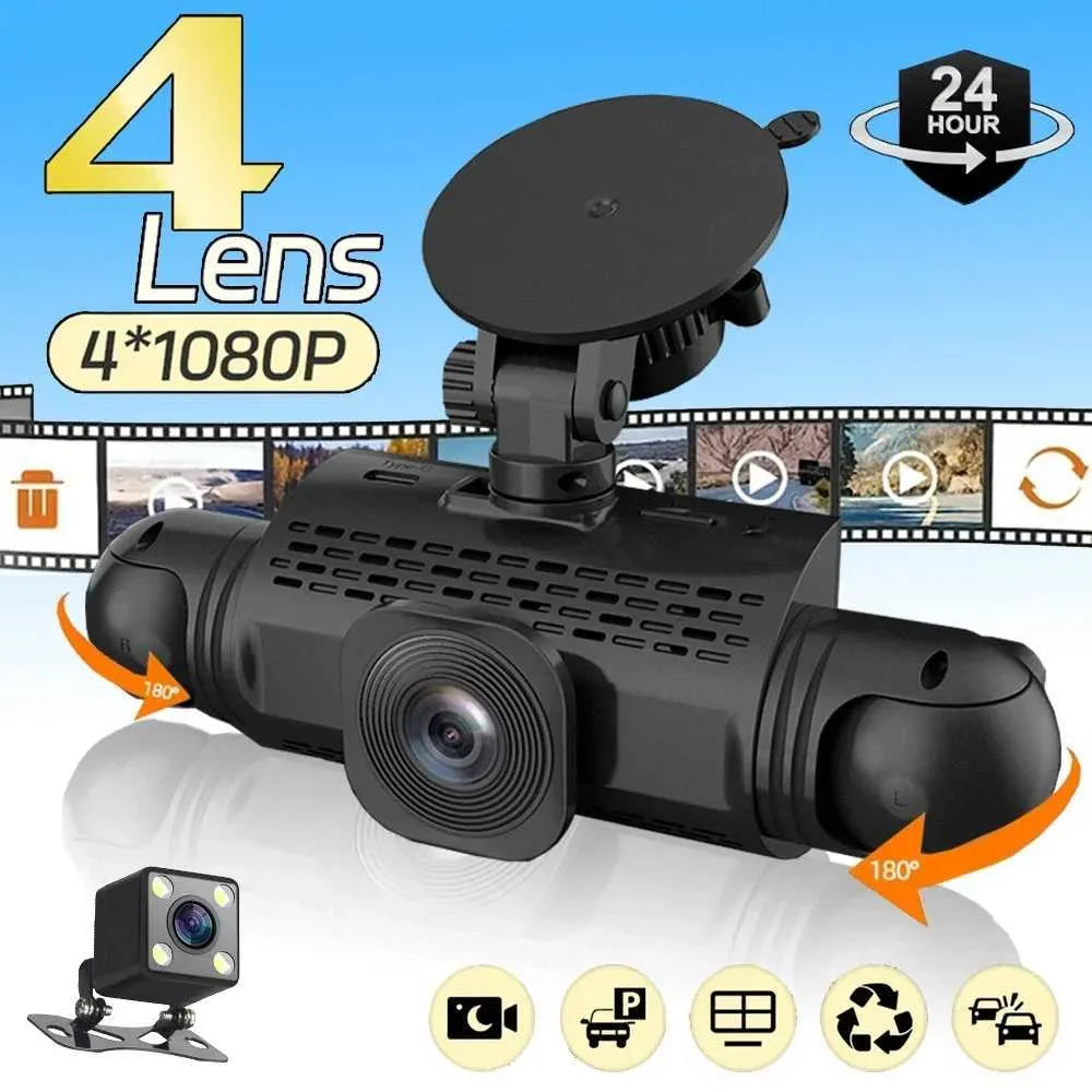 360° Car Dashcam | DashGard Pro CX360 | Full HD Driving Recorder with Night Vision & Parking Monitor