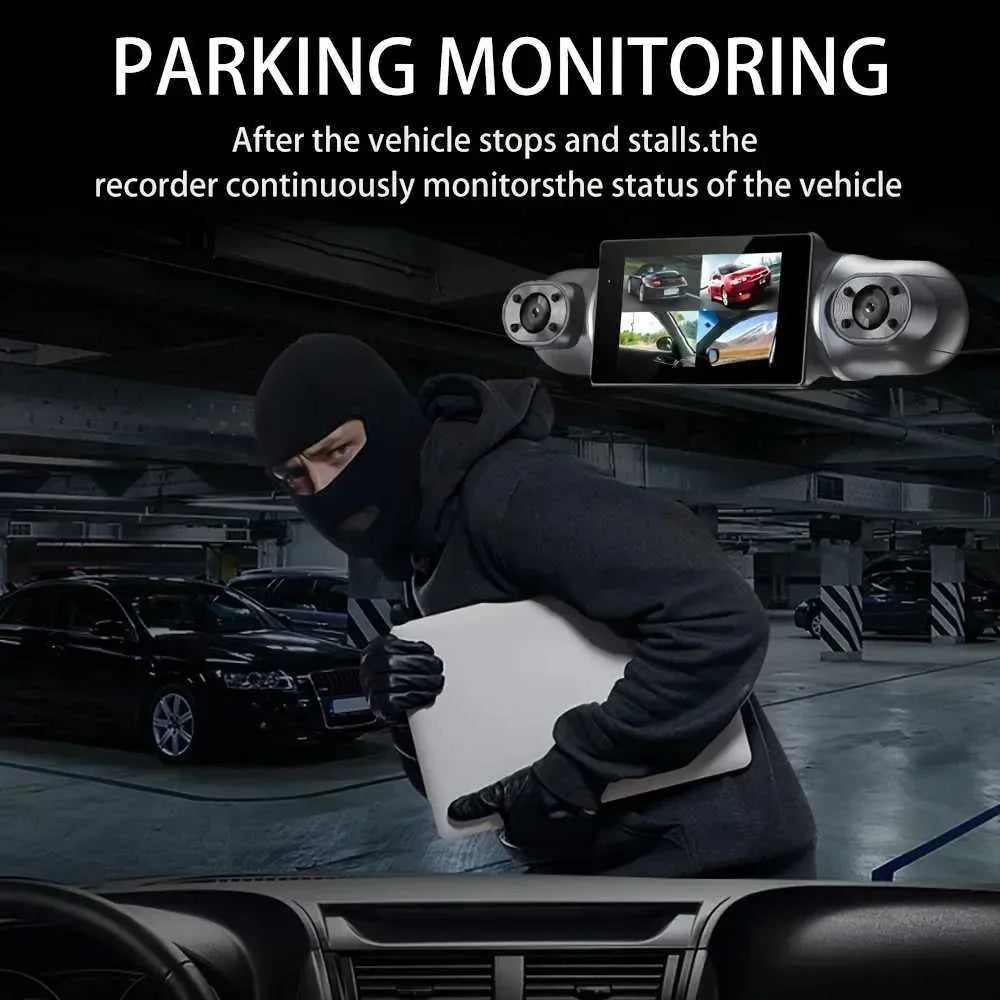 360° Car Dashcam | DashGard Pro CX360 | Full HD Driving Recorder with Night Vision & Parking Monitor