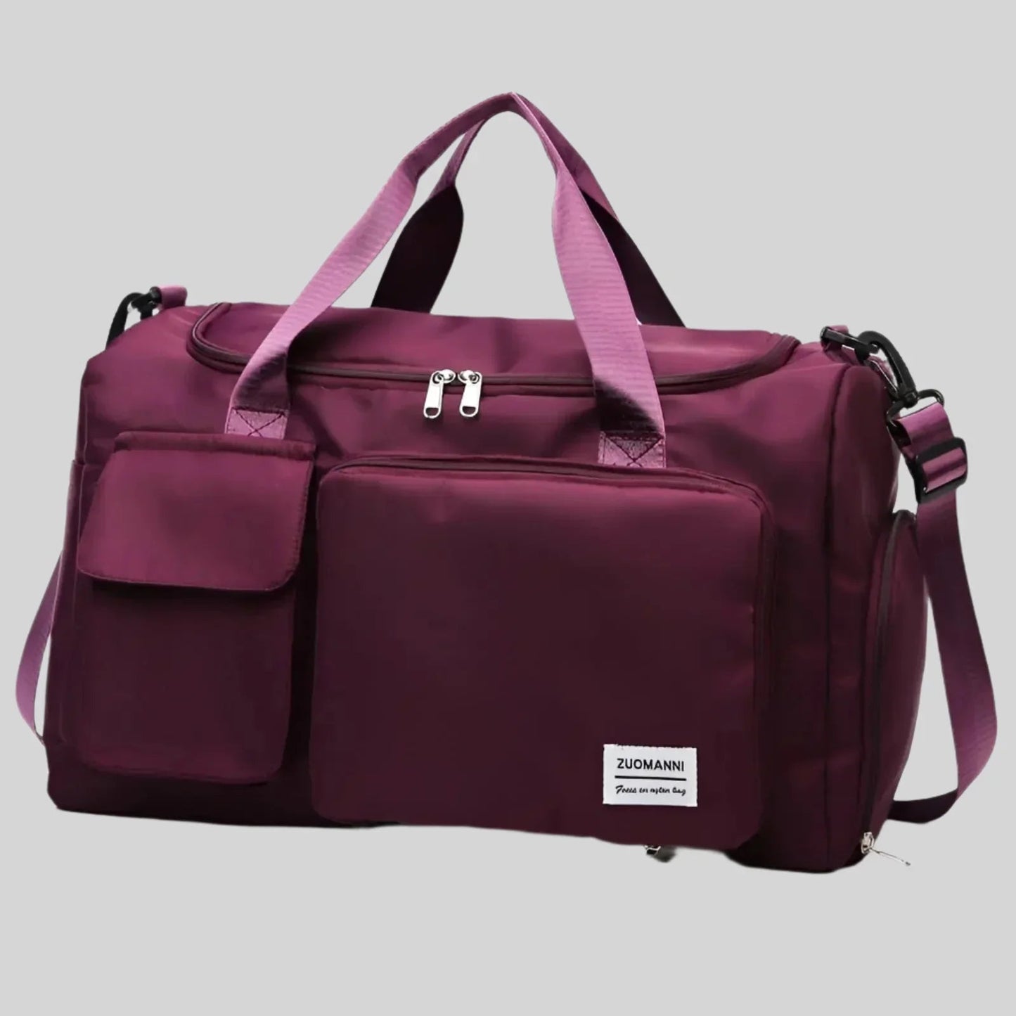 Zuomanni Waterproof Weekend Bag – Spacious Travel & Gym Holdall with Shoe Compartment