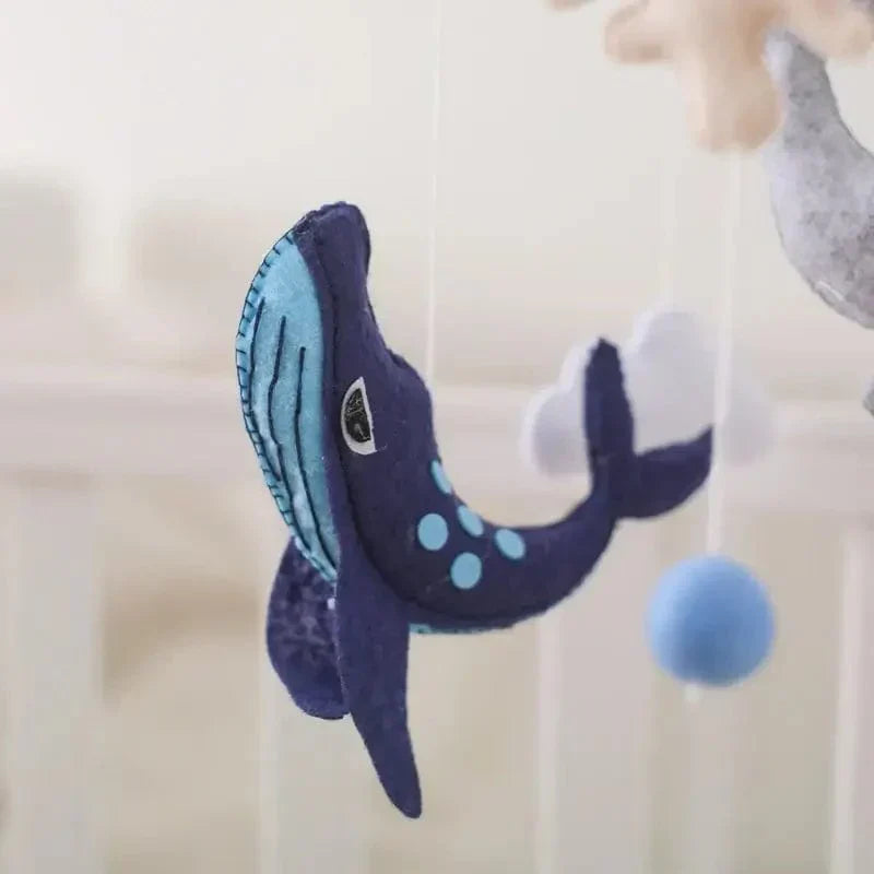 SkyWhirl – Soothing Wooden Baby Mobile Without Battery | for Baby