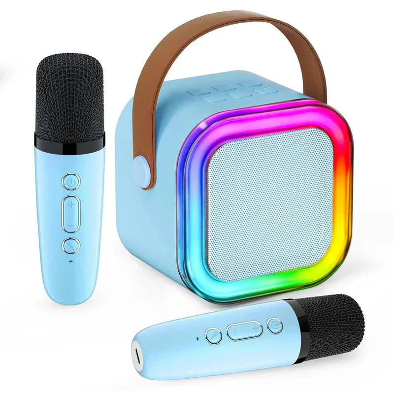 Karaoke Set – Wireless Microphones with Portable Bluetooth Speaker