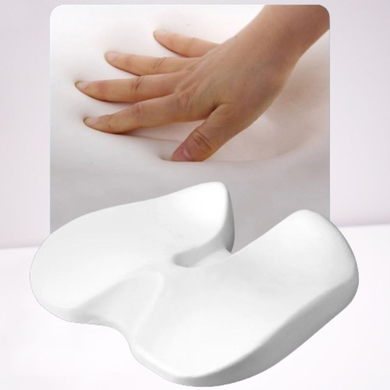 Ergonomic Memory Foam Car Seat Cushion – Tailbone & Sciatica Support Pillow