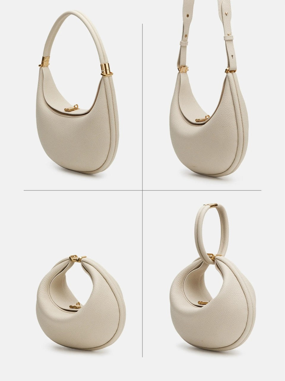 Thonia – Chic Minimalist Half-Moon Shoulder Bag Elegant Modern Crossbody Purse for Women