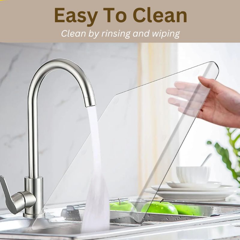 Clear Cutting Board with Counter Lip | Transparent Acrylic Kitchen Board