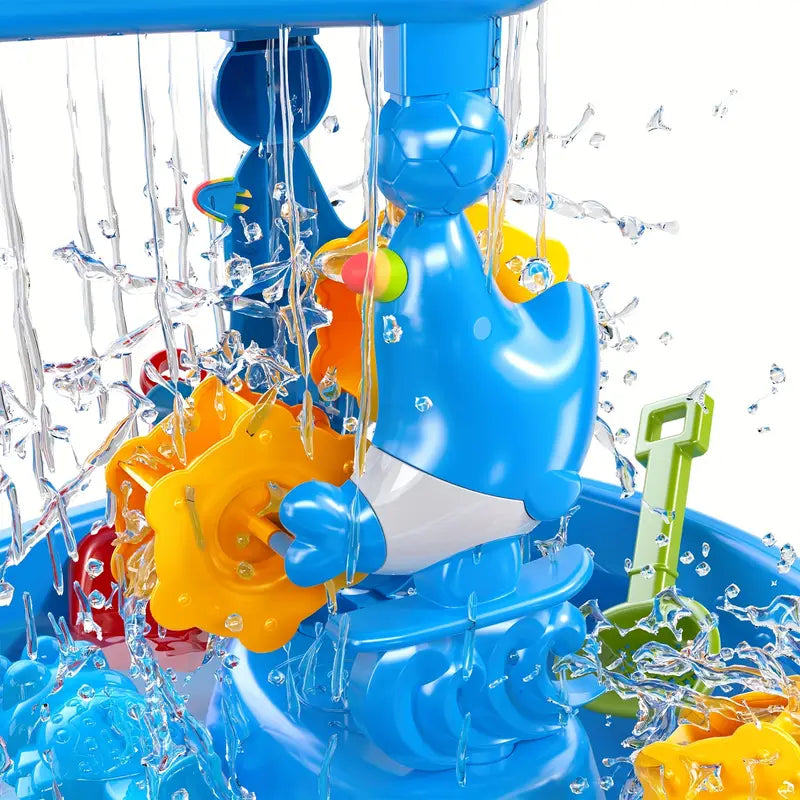3-Layer Sand and Water Table | Fun & Educational Playset for Kids Ages 1–5