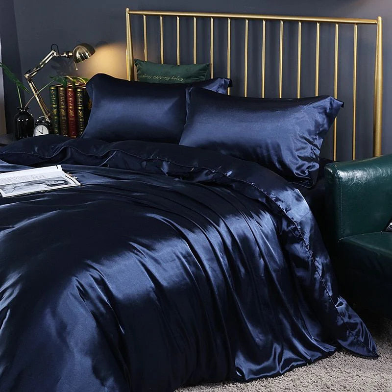 Elegant Satin Silk Bedding Set - Luxurious Comfort for Every Night