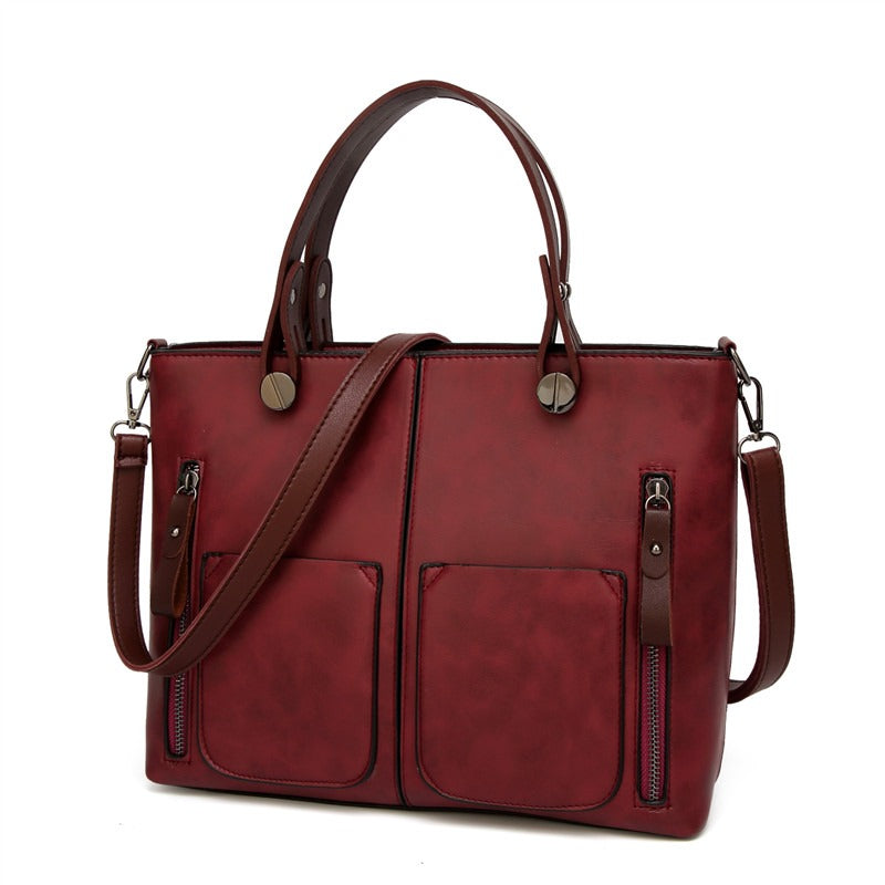 Elly – Women’s Vintage Leather Shoulder Bag | Handmade & Elegant Design