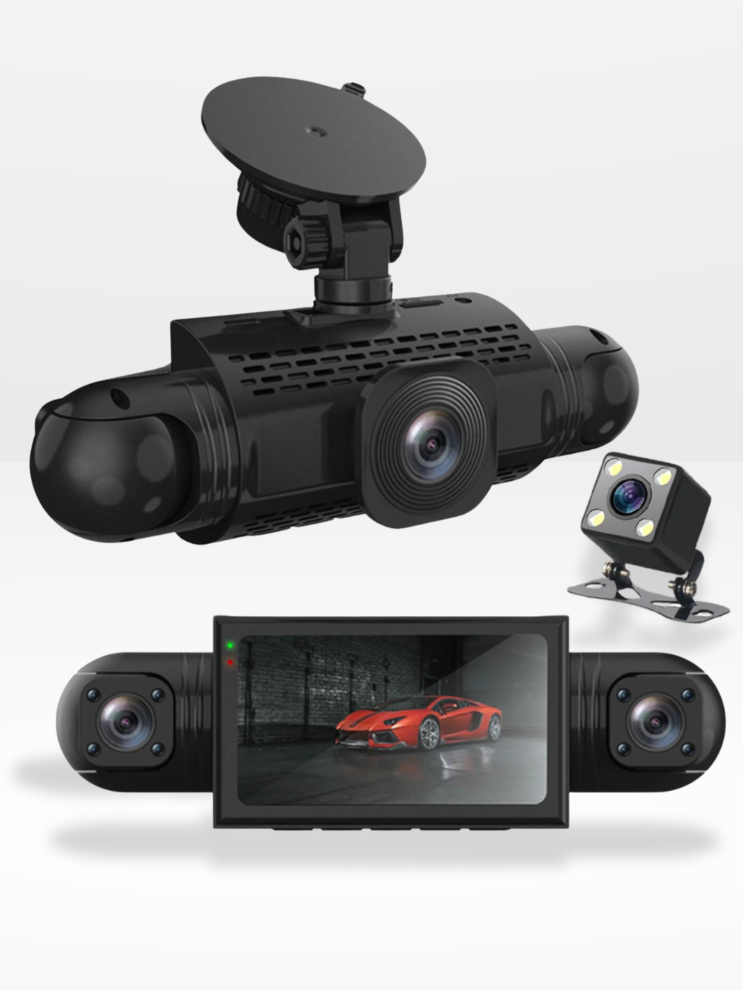 360° Car Dashcam | DashGard Pro CX360 | Full HD Driving Recorder with Night Vision & Parking Monitor