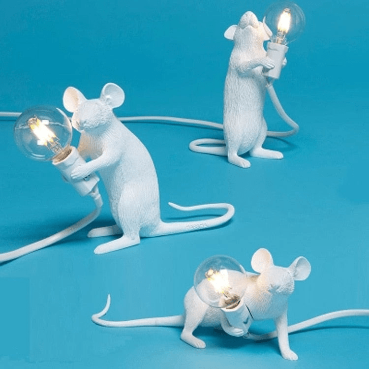 Doctor Mousey – Original Designer Mouse Lamp for Tabletop or Shelf