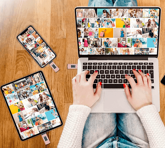 PhoneStick – Instant Photo & Video Backup Drive for iPhone, Android, Tablet & PC