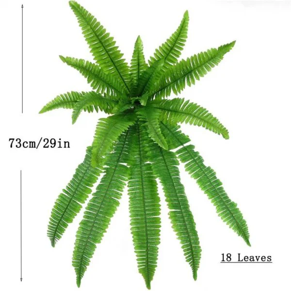UV Resistant Artificial Boston Fern – Lifelike Greenery for Indoor & Outdoor Spaces