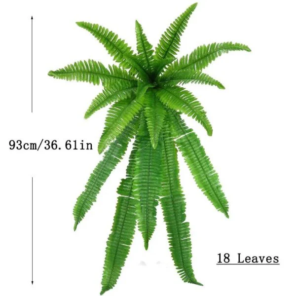 UV Resistant Artificial Boston Fern – Lifelike Greenery for Indoor & Outdoor Spaces
