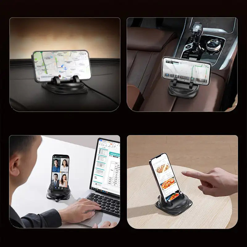 360° RotateX – Universal Rotating Car Phone Holder | Secure & Adjustable Mount for All Smartphones