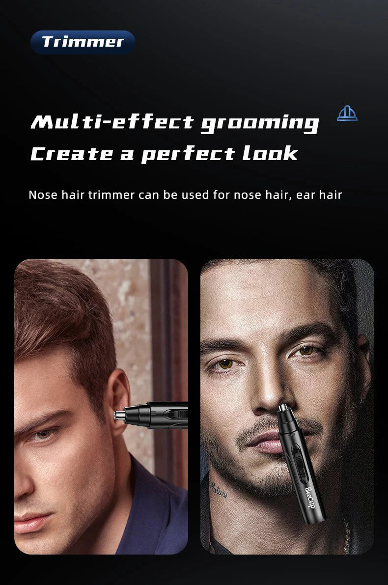 Rechargeable Nose & Ear Hair Trimmer for Men and Women – Pain-Free Precision Grooming Tool