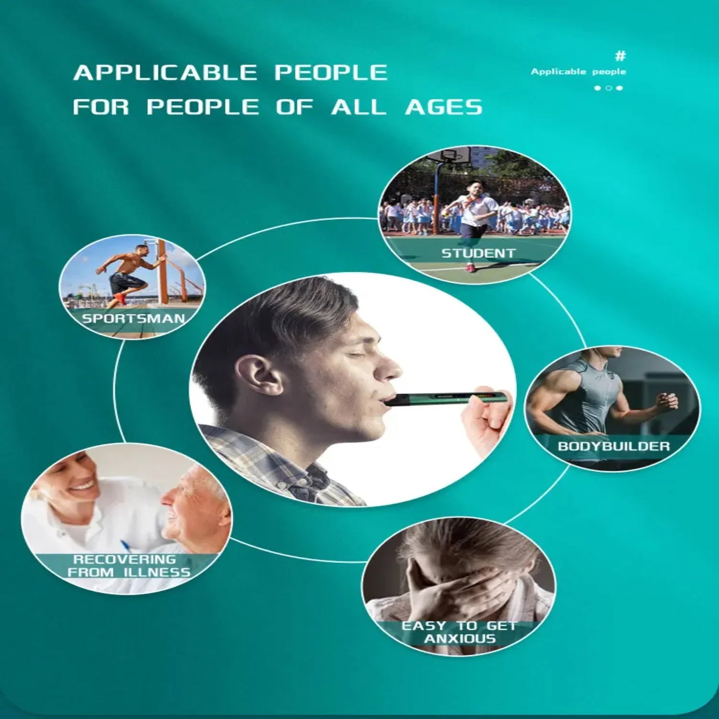 BreathBoost Smart Breathing Trainer – Lung Capacity & Respiratory Muscle Strengthening Device