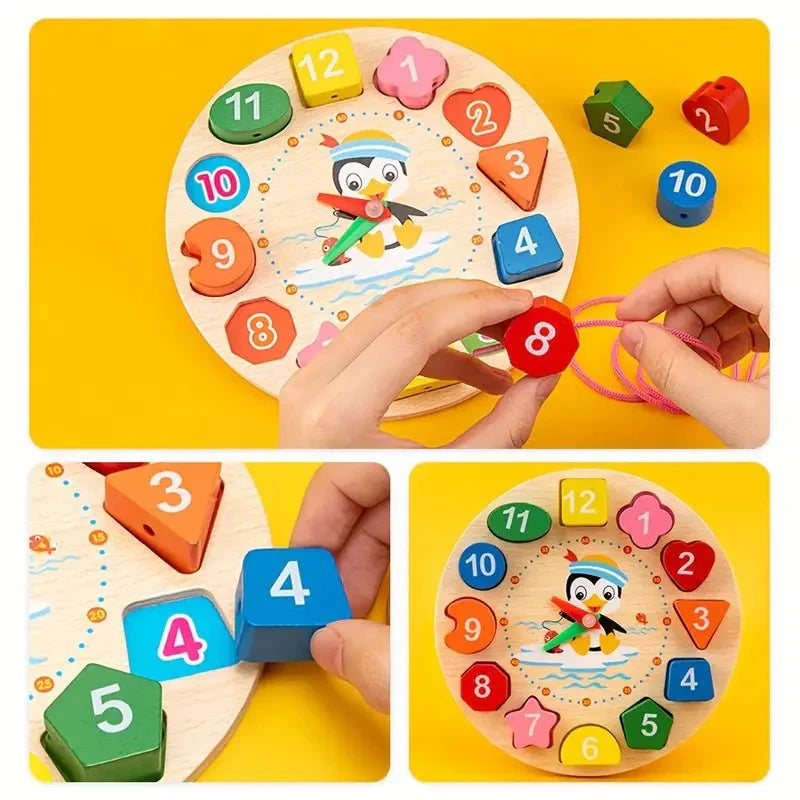 Montessori Wooden Baby Toy Set – 5-in-1 Learning & Sensory Play