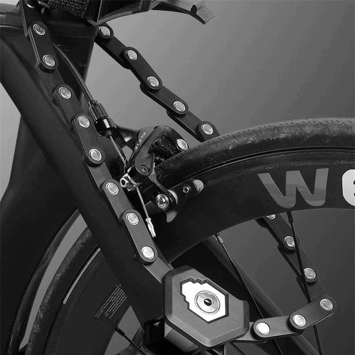 SafeRide Foldable Heavy-Duty Anti-Theft Bike Lock – Ultra Strong Security Chain