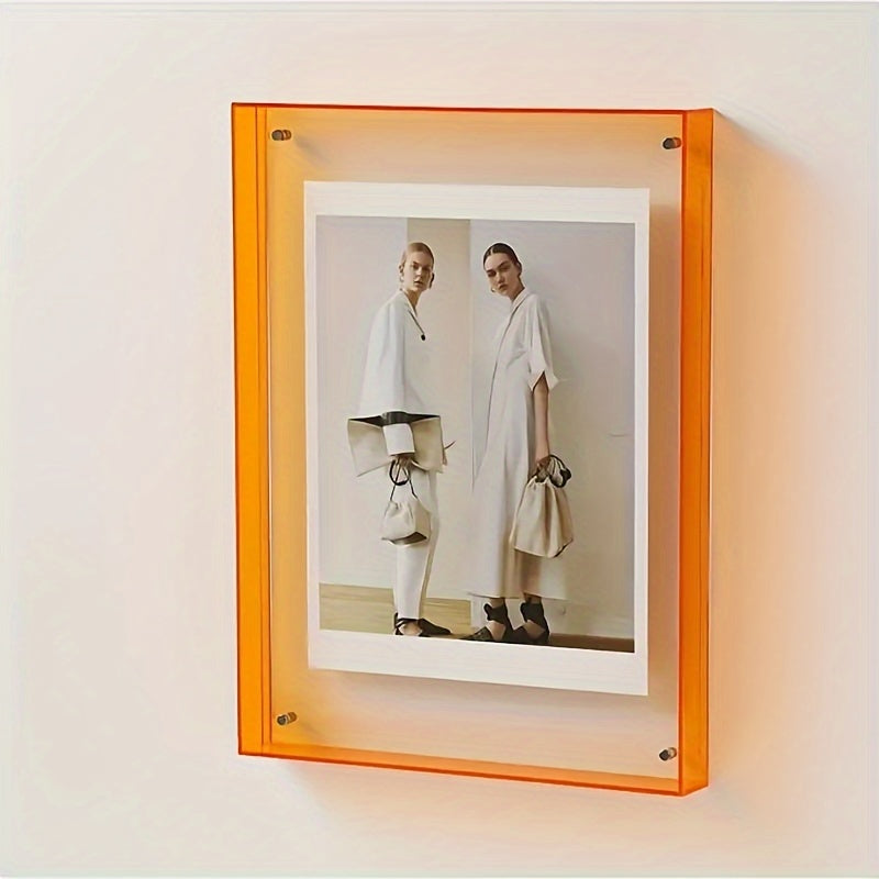 VividFrame – Colourful Transparent Photo Frame for Wall & Table Display | Modern Art-Inspired Design