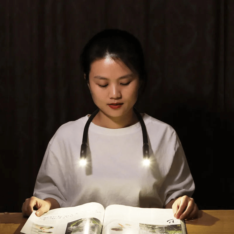 FlexRead – Portable Neck Reading Light | Hands-Free USB Rechargeable Book Lamp