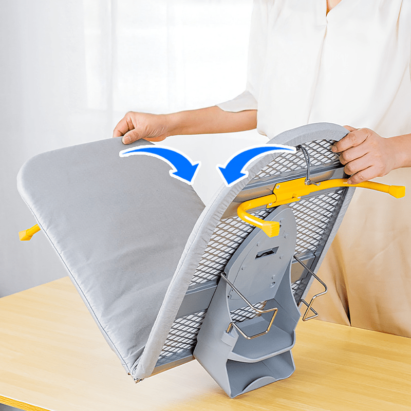 Givera Foldable Ironing Board – Compact Space-Saving Design with Non-Slip Legs and Steam-Absorbent Cover