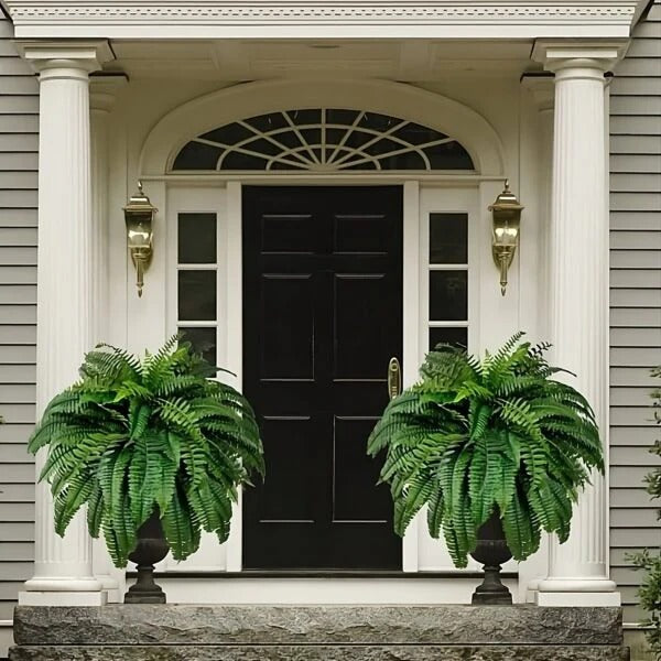 UV Resistant Artificial Boston Fern – Lifelike Greenery for Indoor & Outdoor Spaces