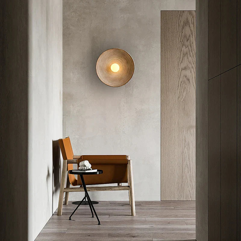 Japanese Vintage Ridge Wall Lamp – Elegant Zen-Inspired LED Wall Light for Living Room, Bedroom & Hallways