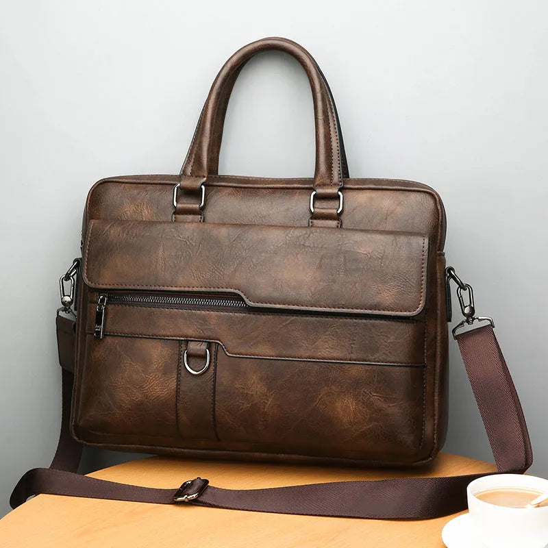 Benedicto – Stylish Genuine Leather Shoulder Bag for Men | Classic Crossbody Satchel for Daily Use