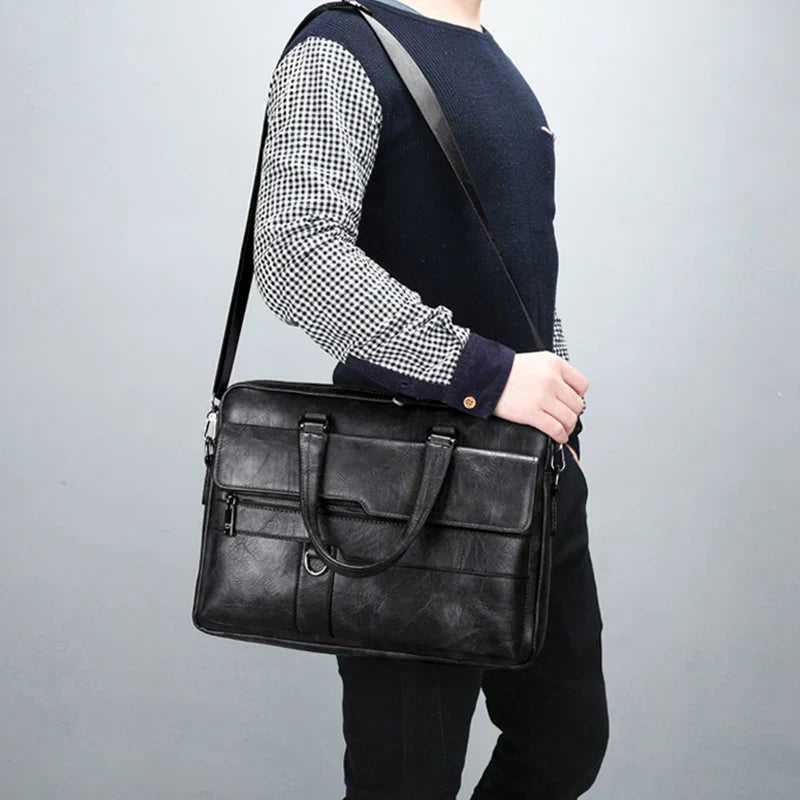 Benedicto – Stylish Genuine Leather Shoulder Bag for Men | Classic Crossbody Satchel for Daily Use
