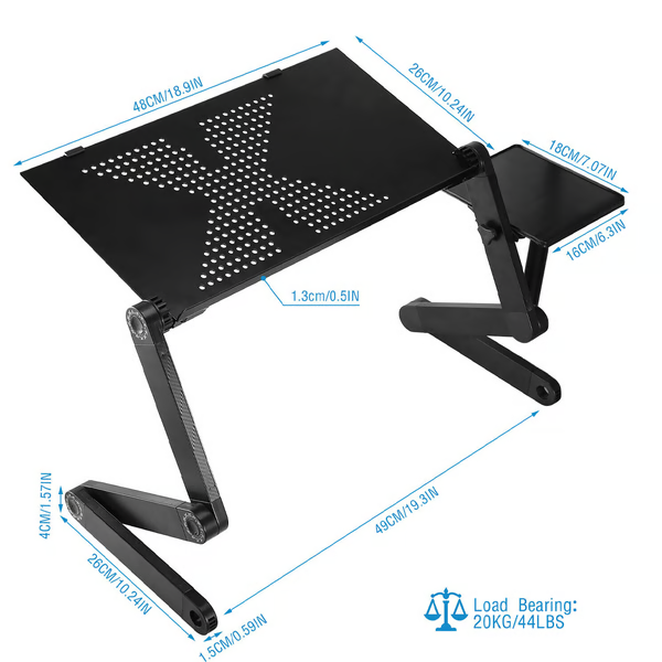 360° Ergonomic Laptop Stand – Adjustable & Portable FlexStand