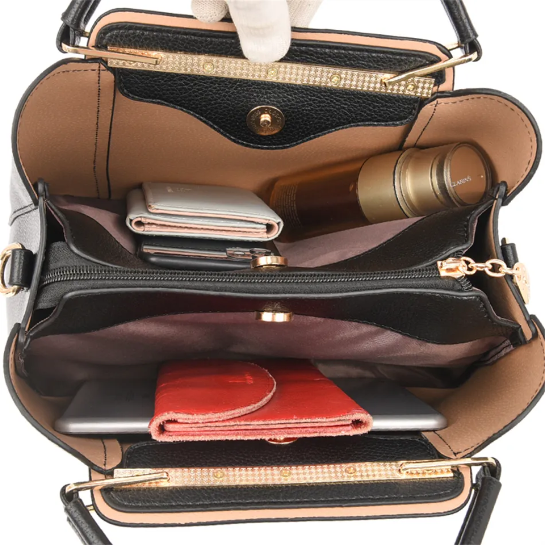 Vivian Luxury Shoulder Bag – Elegant PU Leather Handbag with Crossbody Strap