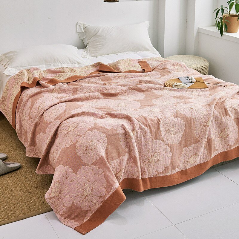 Premium Cotton Blanket with Elegant Design – Soft, Luxurious & Versatile Throw