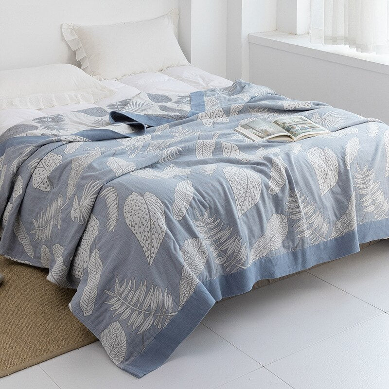 Premium Cotton Blanket with Elegant Design – Soft, Luxurious & Versatile Throw