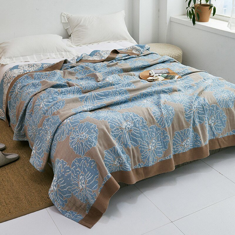 Premium Cotton Blanket with Elegant Design – Soft, Luxurious & Versatile Throw