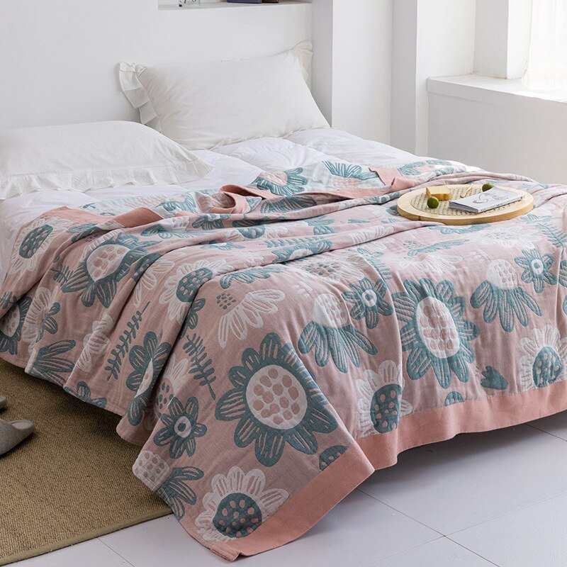 Premium Cotton Blanket with Elegant Design – Soft, Luxurious & Versatile Throw