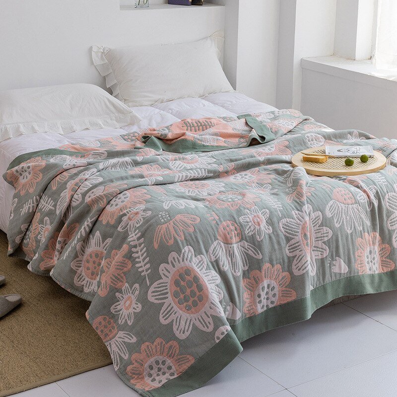 Premium Cotton Blanket with Elegant Design – Soft, Luxurious & Versatile Throw