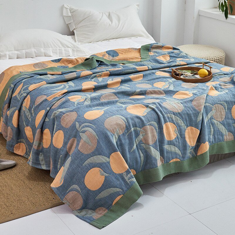 Premium Cotton Blanket with Elegant Design – Soft, Luxurious & Versatile Throw