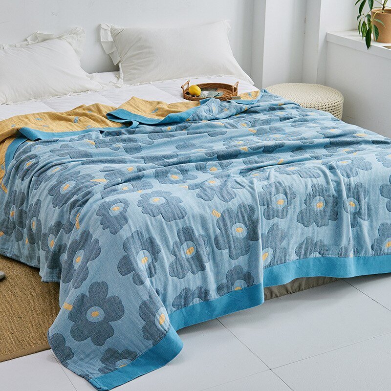 Premium Cotton Blanket with Elegant Design – Soft, Luxurious & Versatile Throw