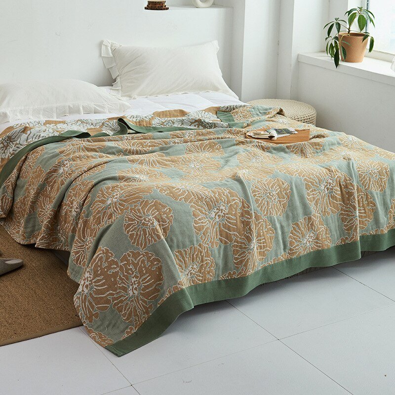 Premium Cotton Blanket with Elegant Design – Soft, Luxurious & Versatile Throw