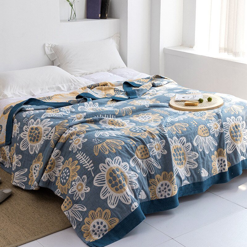 Premium Cotton Blanket with Elegant Design – Soft, Luxurious & Versatile Throw
