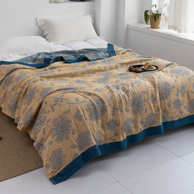 Premium Cotton Blanket with Elegant Design – Soft, Luxurious & Versatile Throw