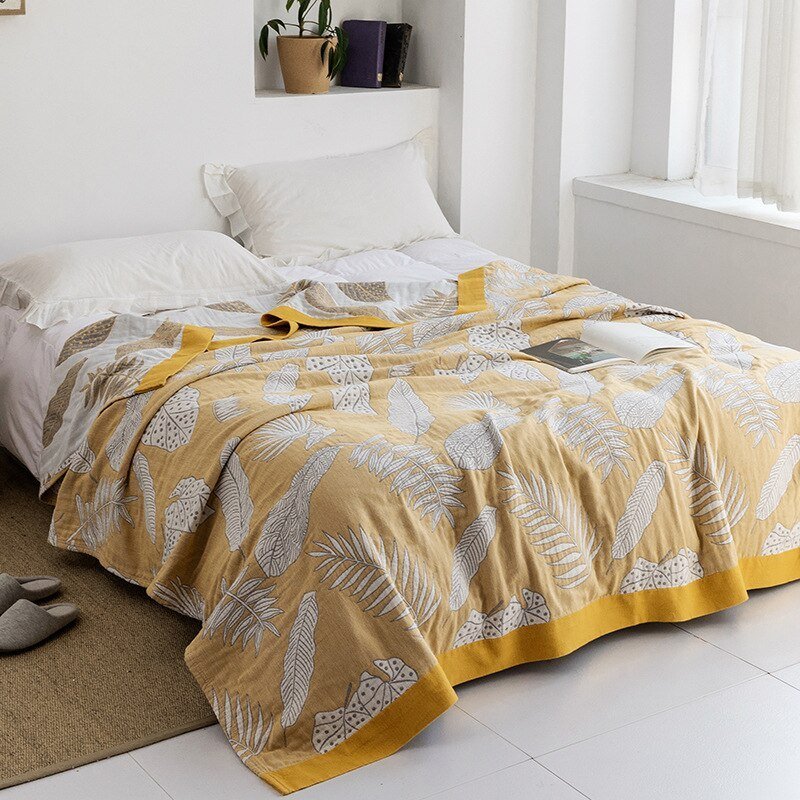 Premium Cotton Blanket with Elegant Design – Soft, Luxurious & Versatile Throw