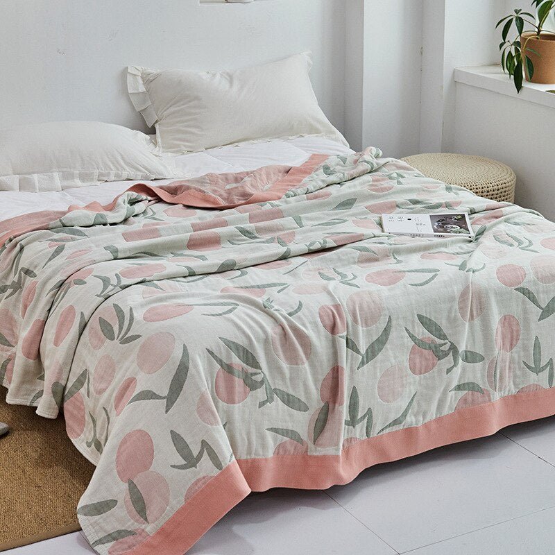 Premium Cotton Blanket with Elegant Design – Soft, Luxurious & Versatile Throw