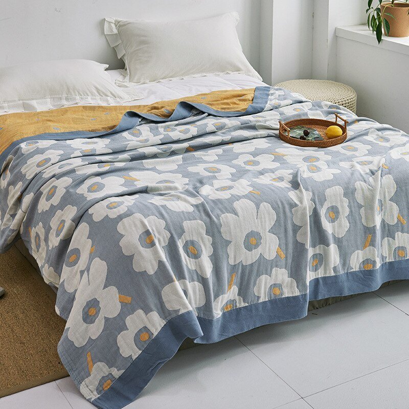 Premium Cotton Blanket with Elegant Design – Soft, Luxurious & Versatile Throw