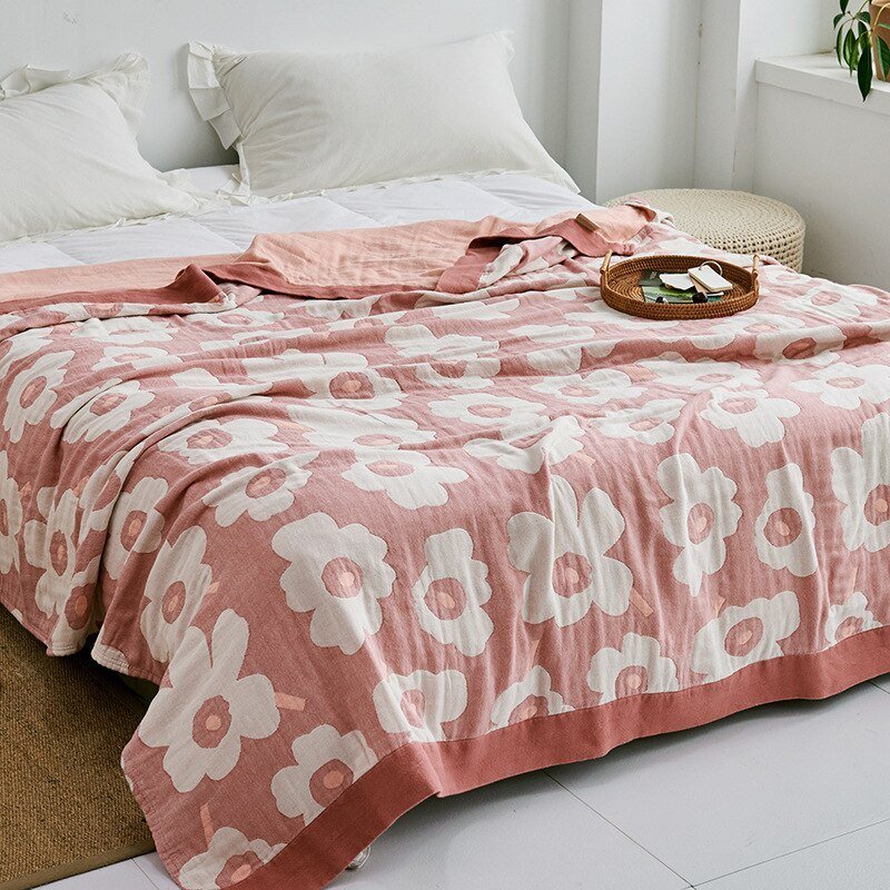 Premium Cotton Blanket with Elegant Design – Soft, Luxurious & Versatile Throw
