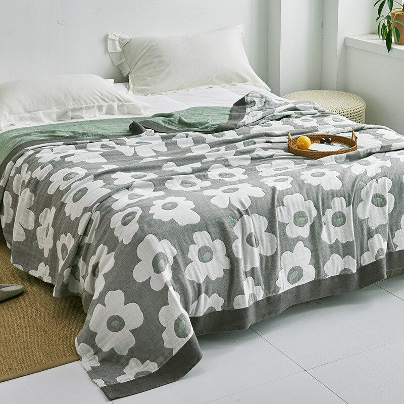 Premium Cotton Blanket with Elegant Design – Soft, Luxurious & Versatile Throw