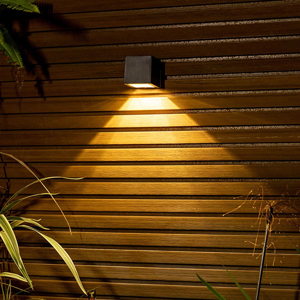 Premium Solar LED Wall Light – Wireless Outdoor Garden Lighting with Motion Sensor (IP65)