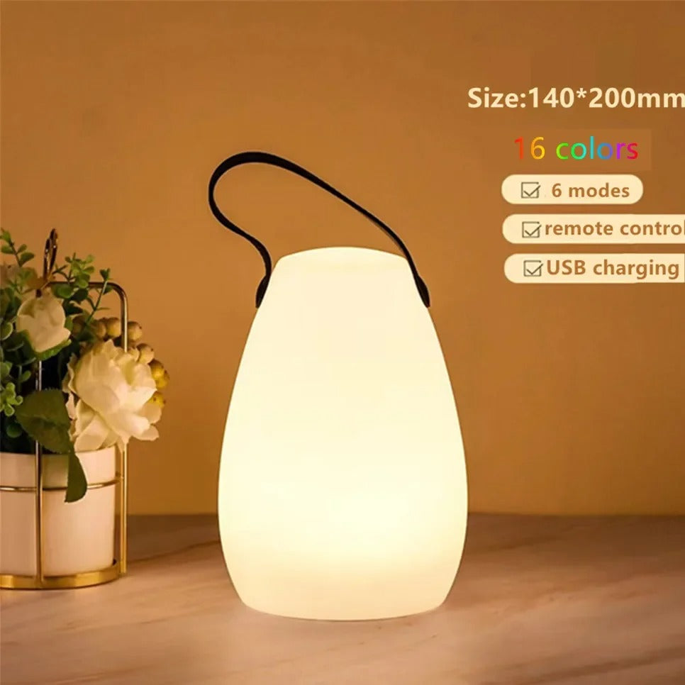 LuminaFusion Lamp – Portable Waterproof Cordless Table Lamp with Remote Control
