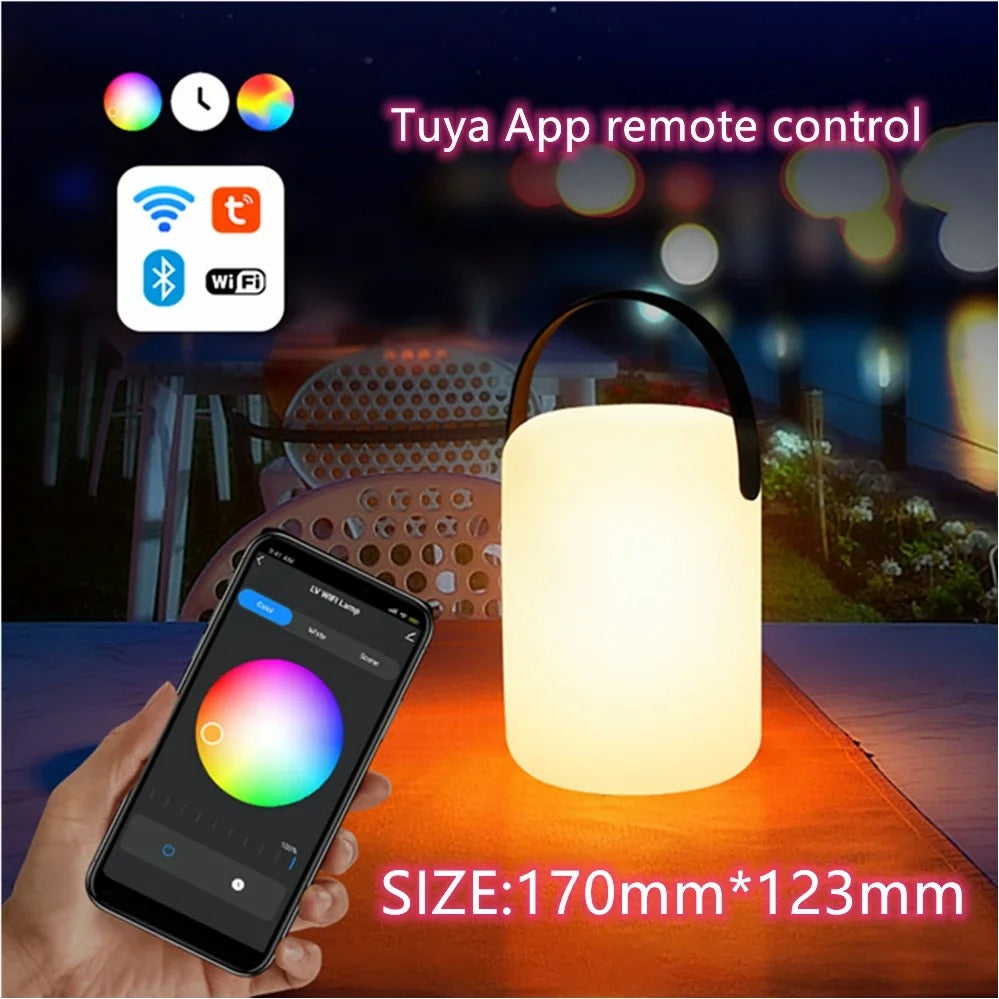 LuminaFusion Lamp – Portable Waterproof Cordless Table Lamp with Remote Control