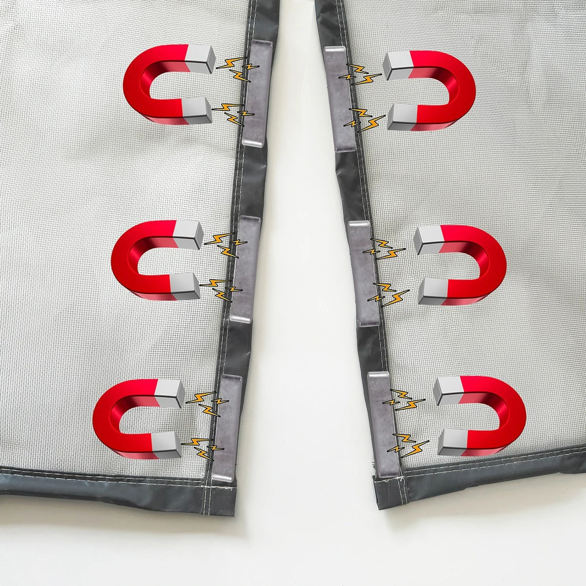 BugGuard Magnetic Fly Screen Door – Hands-Free Mesh Door with Auto-Close for Insect Protection