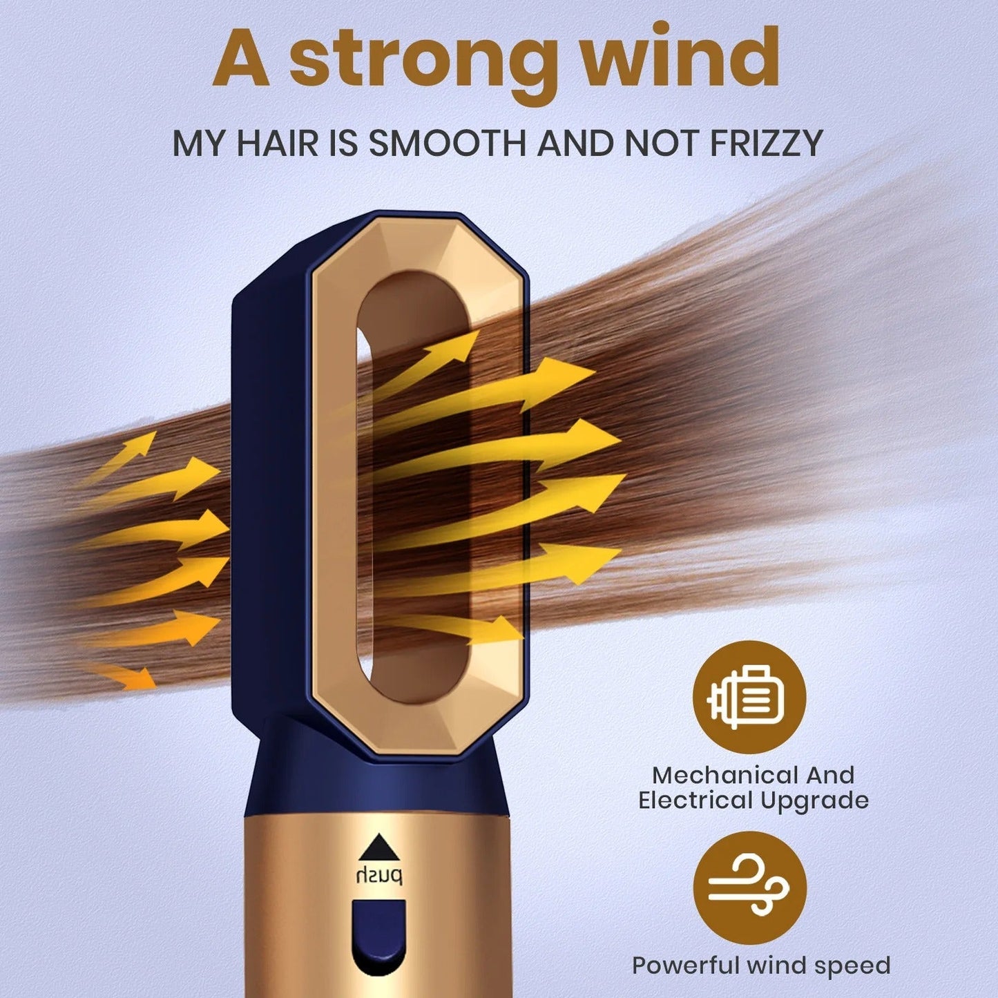 Glossify 5-in-1 Hair Styler | 1000W Hot Air Brush with Ionic Technology